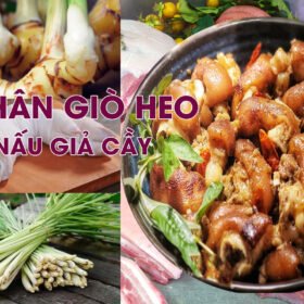 chân giò heo nấu giả cầy