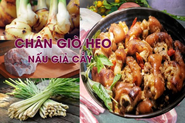 chân giò heo nấu giả cầy